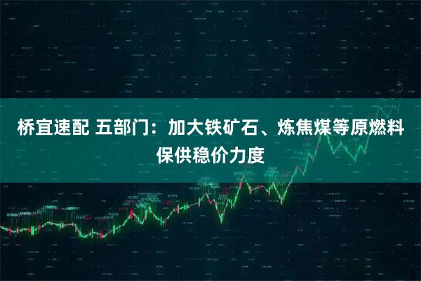 桥宜速配 五部门：加大铁矿石、炼焦煤等原燃料保供稳价力度
