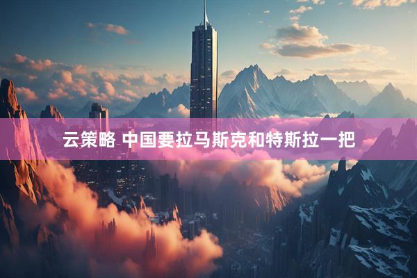 云策略 中国要拉马斯克和特斯拉一把